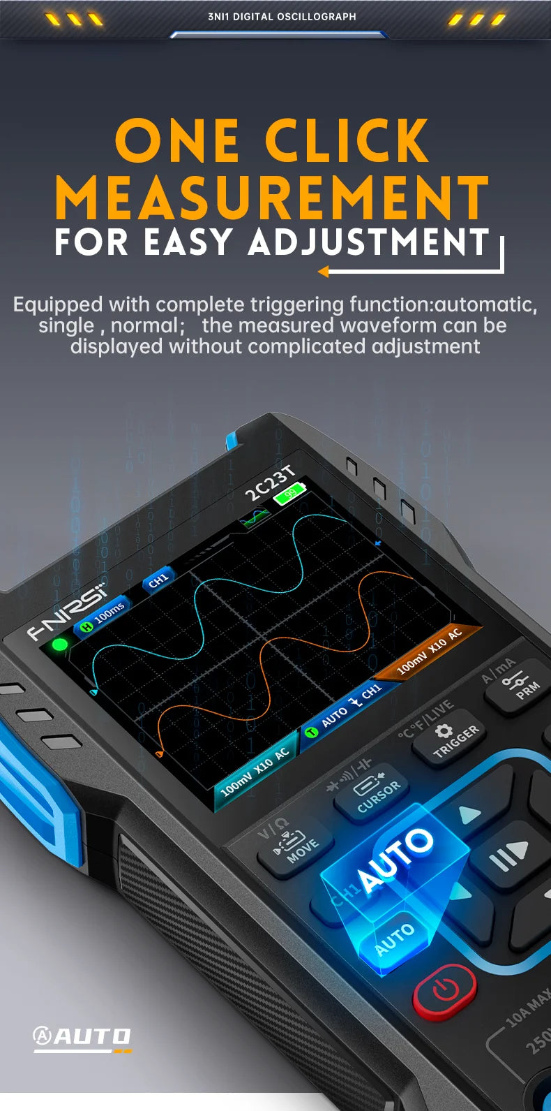 2C23T 2C53T   Oscilloscope Multimeter DDS Generator 10MHz*2 50MS/s
