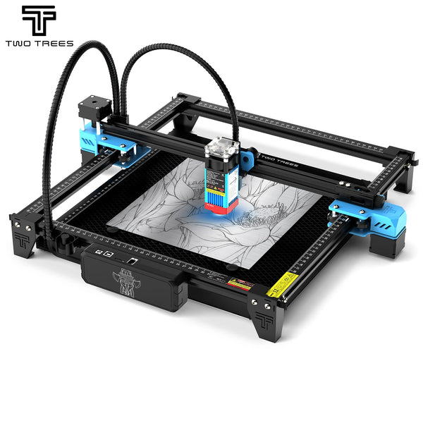 Twotrees TTS-55 Laser Engraver Laser Cutting Machine Laser Engraving Machine Compressed Spot LD+FAC Laser Print Matrix Printer