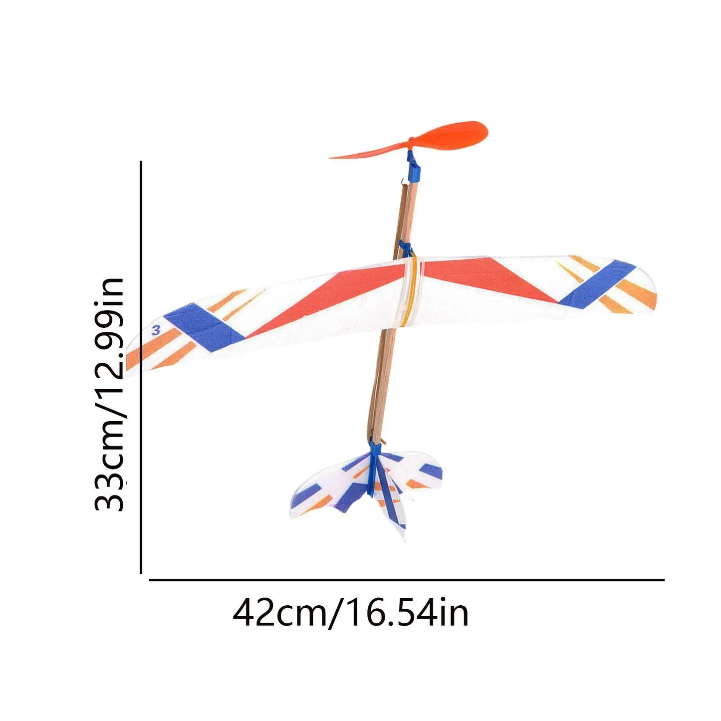Rubber Band Powered Aircraft Model Kits Toys for Children Foam Assembly Planes Science