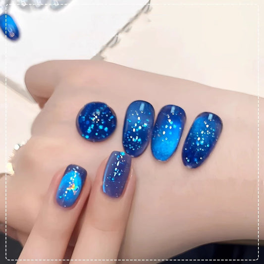 2026 New Sparkling Crystal Cat Eye Gel Nail Polish Bubble Water Effect UV Gel Nail Art Salon Use