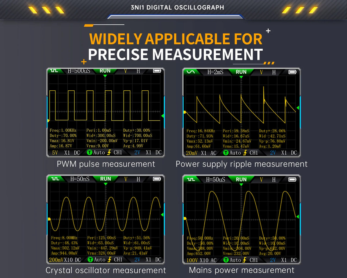 2C23T 2C53T   Oscilloscope Multimeter DDS Generator 10MHz*2 50MS/s