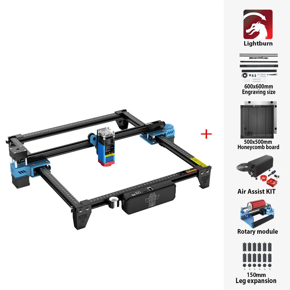 Twotrees TTS-55 Laser Engraver Laser Cutting Machine Laser Engraving Machine Compressed Spot LD+FAC Laser Print Matrix Printer