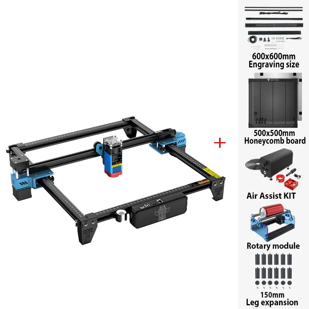 Twotrees TTS-55 Laser Engraver Laser Cutting Machine Laser Engraving Machine Compressed Spot LD+FAC Laser Print Matrix Printer