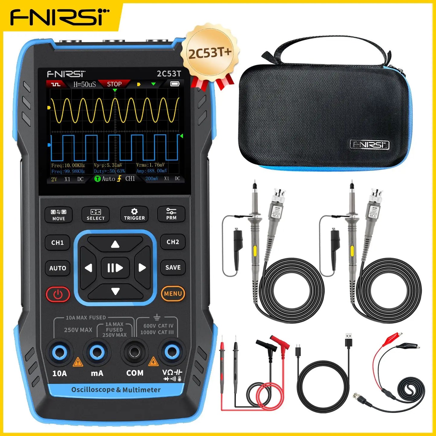 2C23T 2C53T   Oscilloscope Multimeter DDS Generator 10MHz*2 50MS/s
