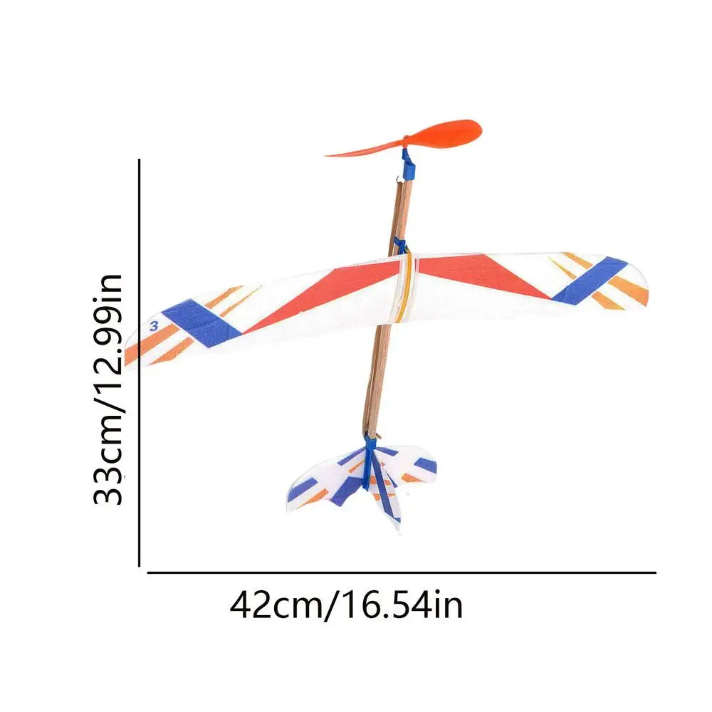 Rubber Band Powered Aircraft Model Kits Toys for Children Foam Assembly Planes Science
