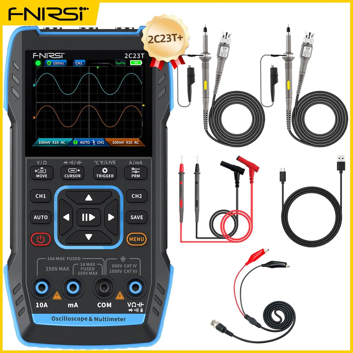 2C23T 2C53T   Oscilloscope Multimeter DDS Generator 10MHz*2 50MS/s