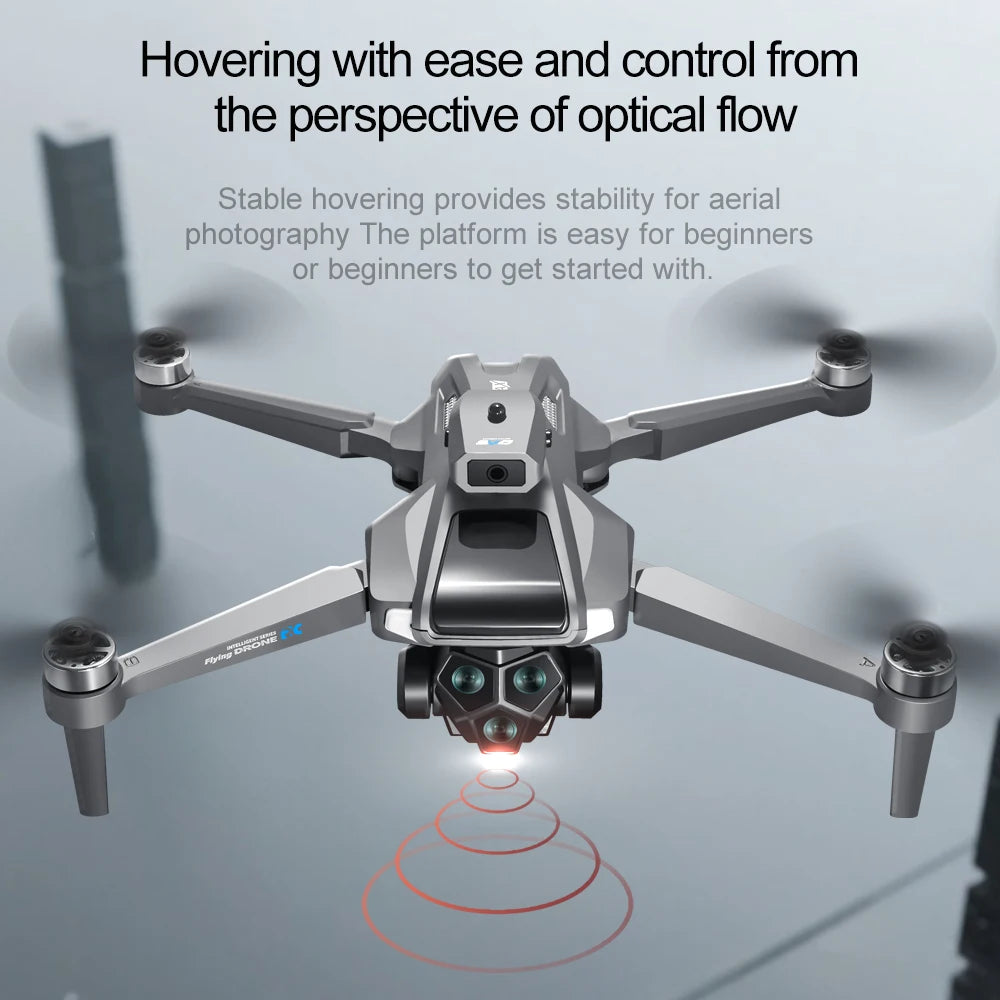 M66 Foldable Screen Drone, 4.5-inch Built-in Remote, 5G FPV Transmission, Brushless Motor, Foldable Portable RC Quadcopter with