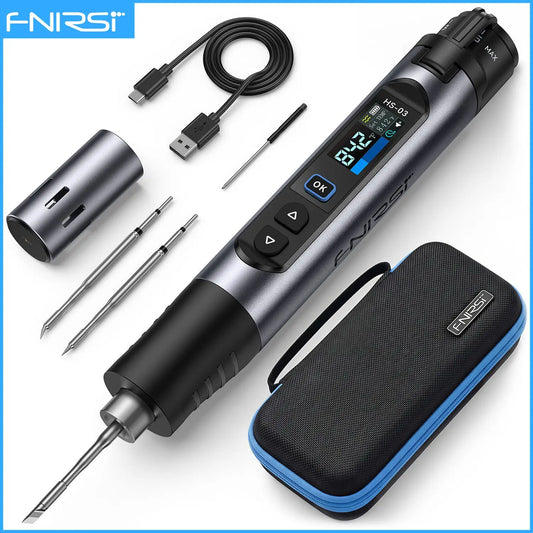 FNIRSI HS-03 Upgraded Soldering Iron 100-450℃ Adjustable Temperature Soldering Pen 10W Portable Repair Tool for DIY Repair Tool